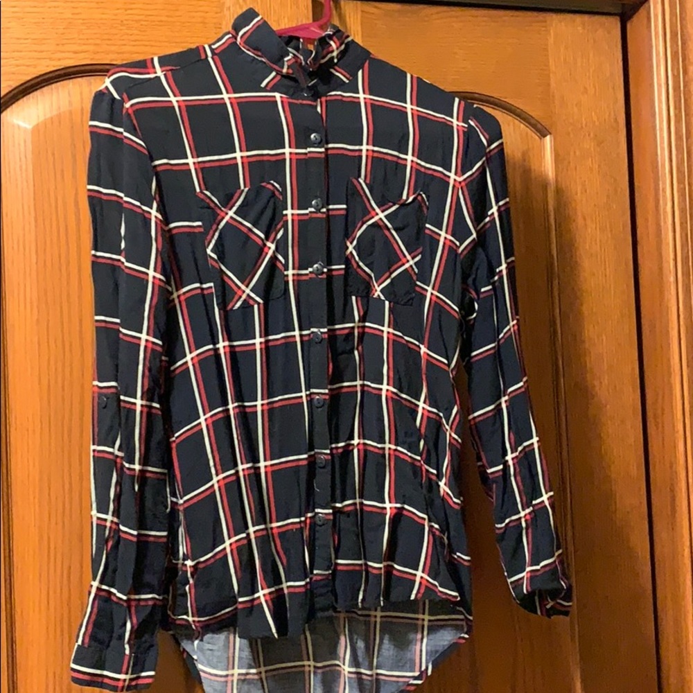 Passport flannel roll up sleeves